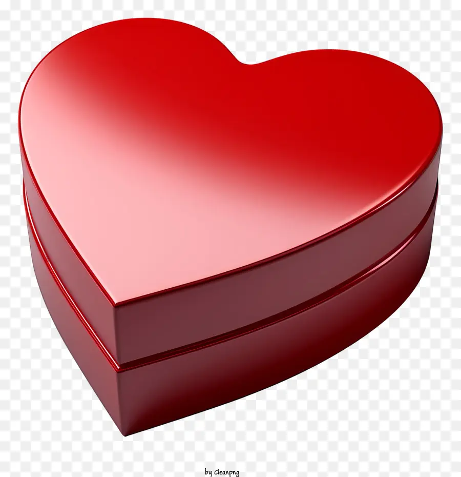 Caixa De Presente，Caixa Em Forma De Coração Vermelho PNG