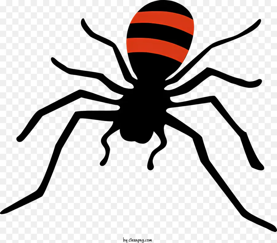 Black Spider，Listra Laranja PNG