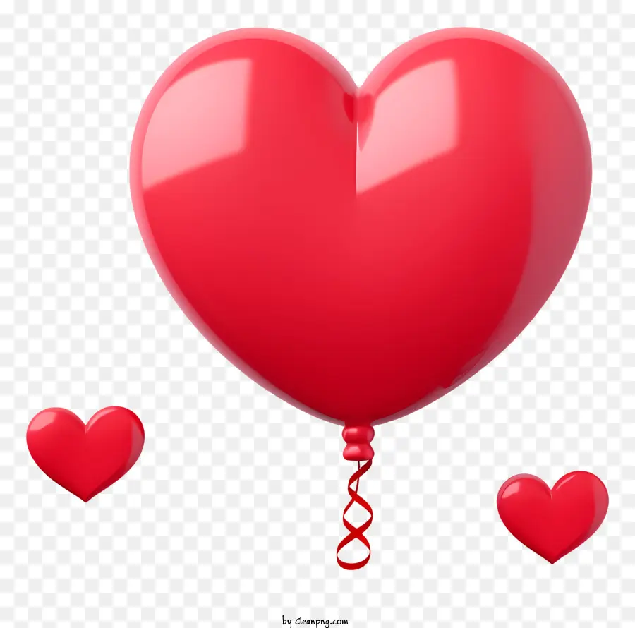 Emoji De Balão De Presente De Dia Dos Namorados，Balão Vermelho PNG