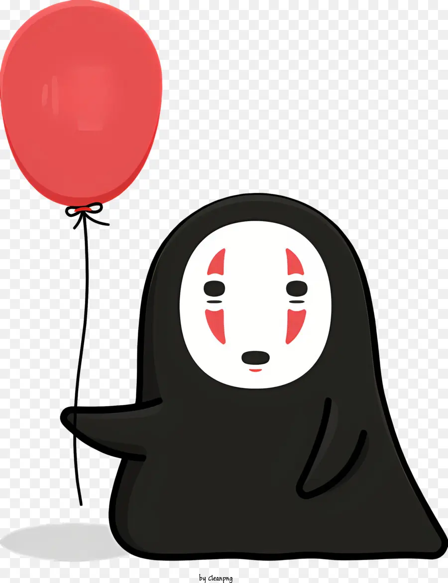 Personagem De Anime Japonês，Balão Vermelho PNG