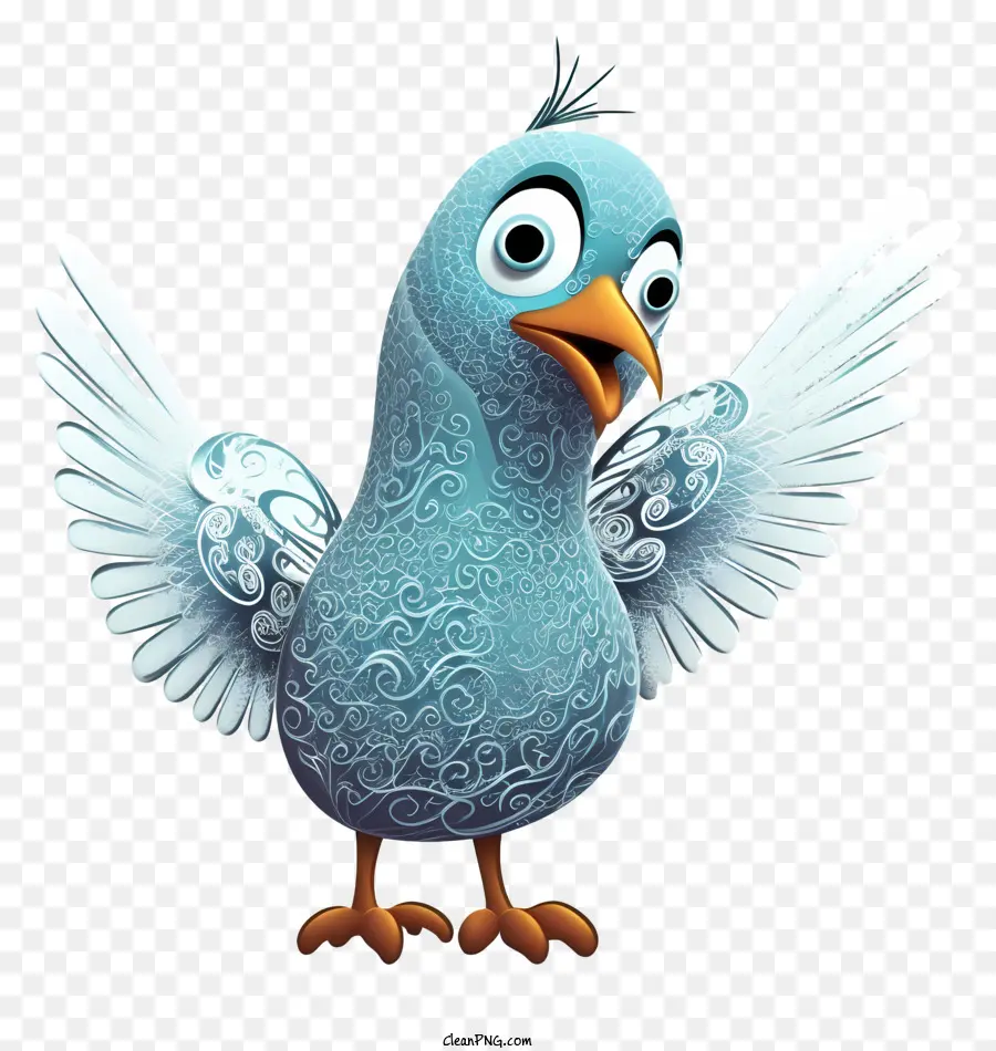 Cartoon Pássaro，Pássaro Azul PNG