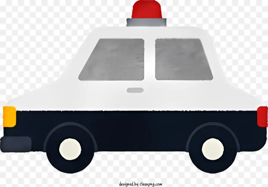O Carro De Polícia，Luz Azul E Branca PNG
