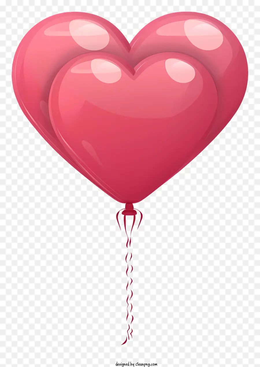 Ilustração Vetorial Plana Minimalizada，Valentine Gift Balloon PNG