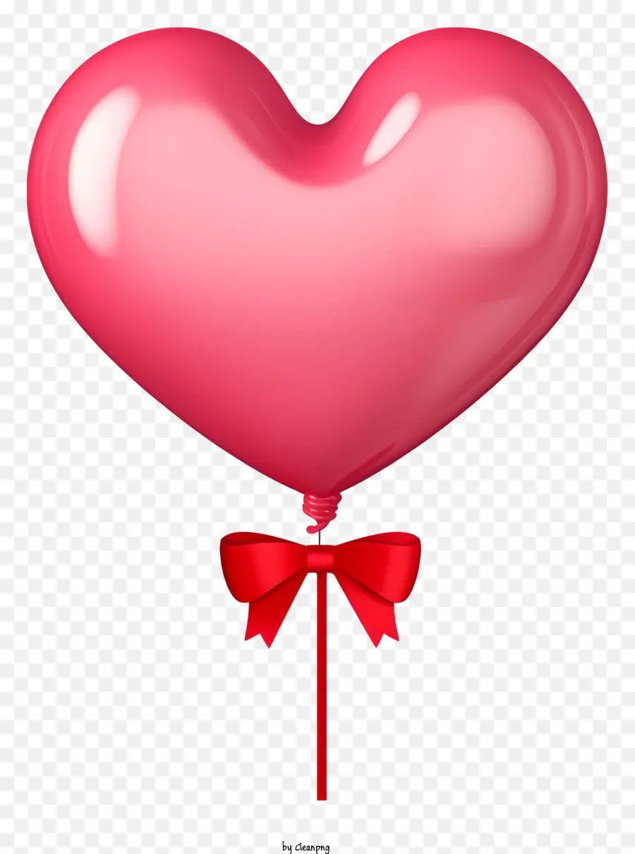 Balão Realista De Presentes Dos Namorados，Balão Em Forma De Coração Rosa PNG