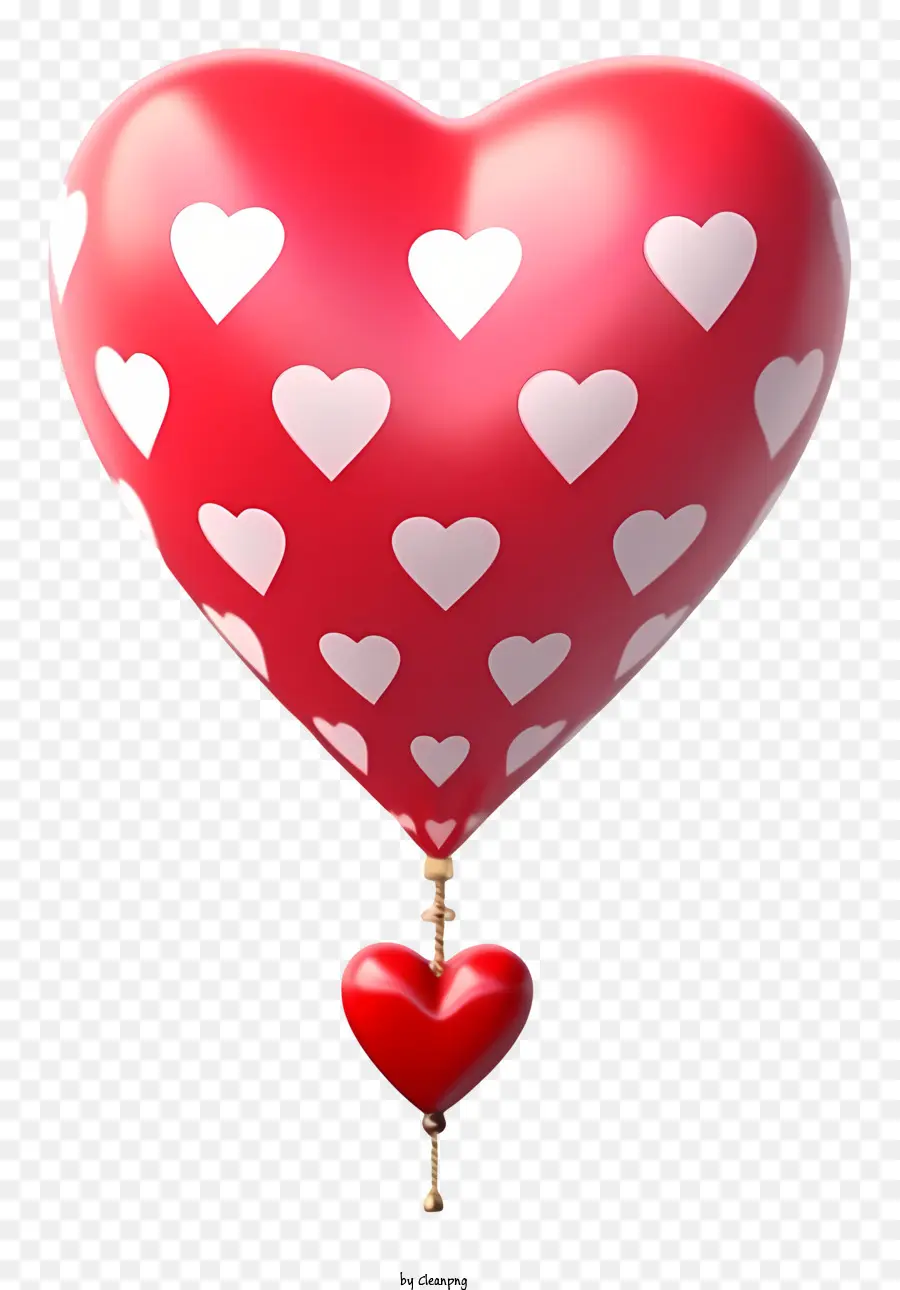 Balão De Presente De Namorado De Estilo Retrô Da Moda，Balão Vermelho PNG