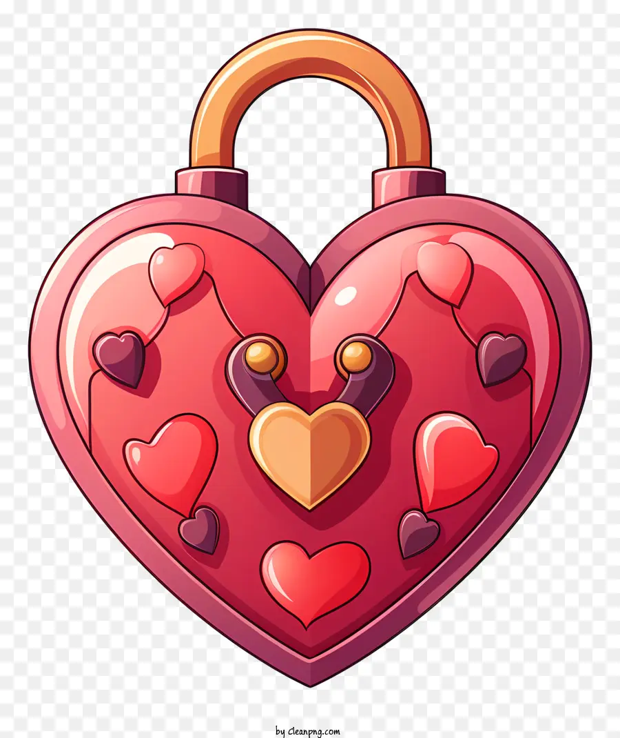 Key，Cadeado Em Forma De Coração PNG