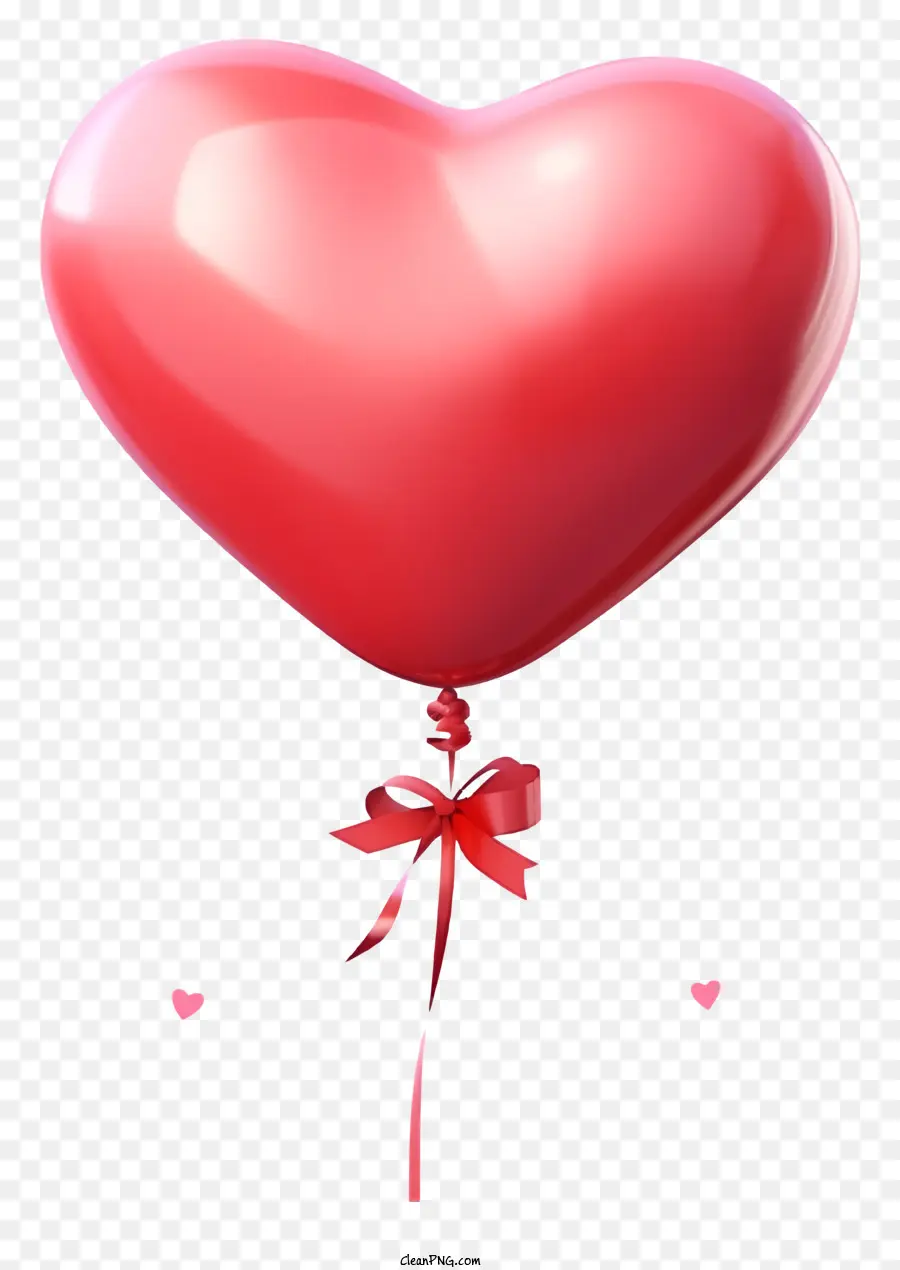 Valentine Gift Balloon，Coração Vermelho Balão PNG