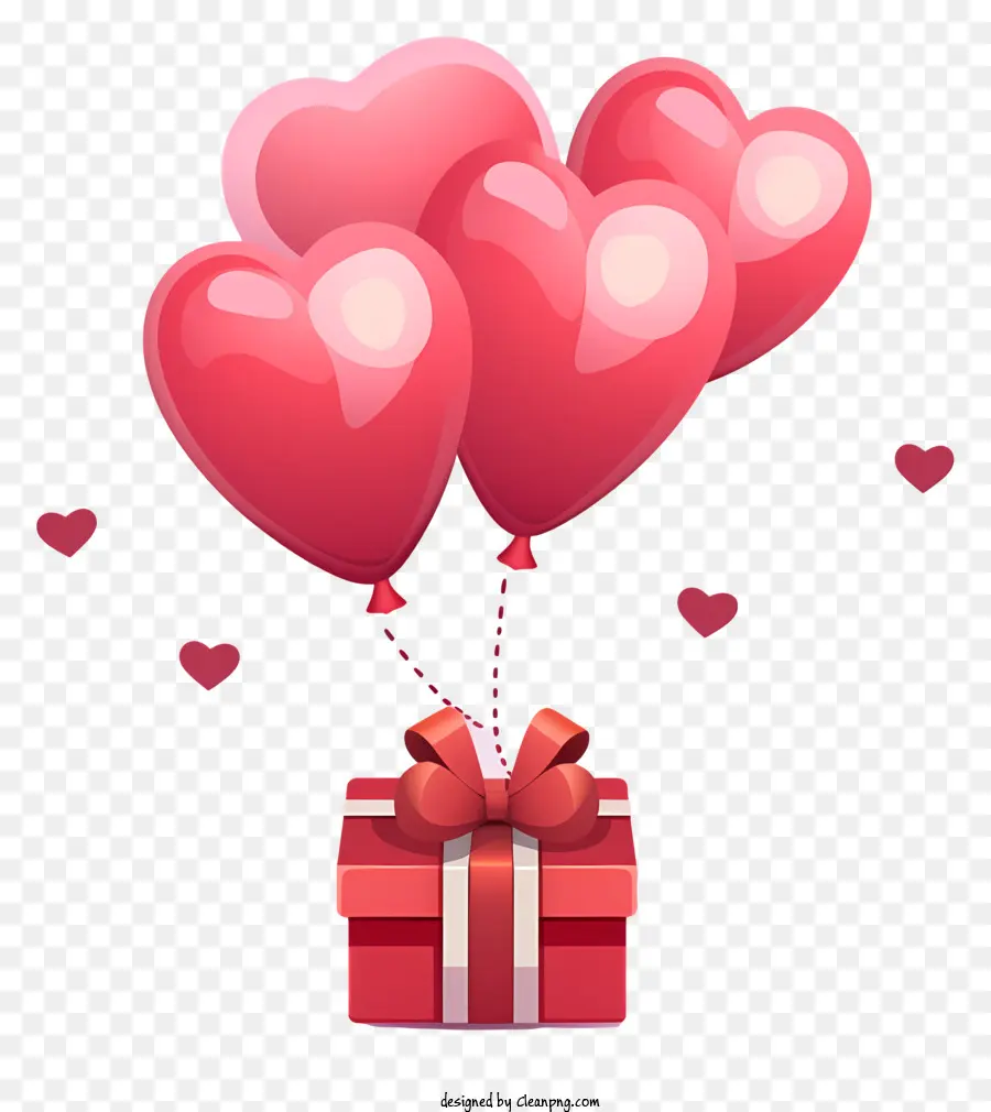 Estilo Isométrico，Valentine Gift Balloon PNG