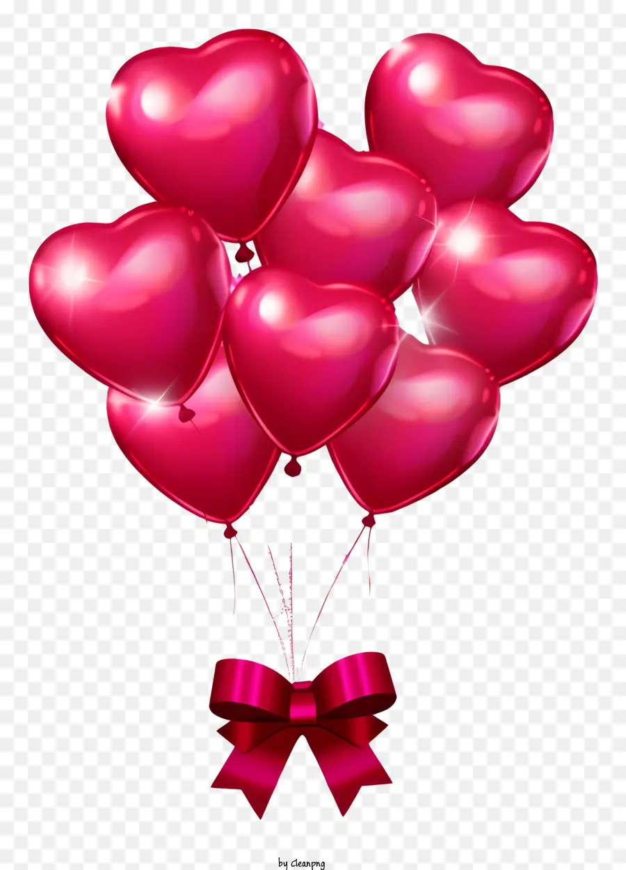 Emoji De Balão De Presente De Namorado，Balões Vermelhos PNG