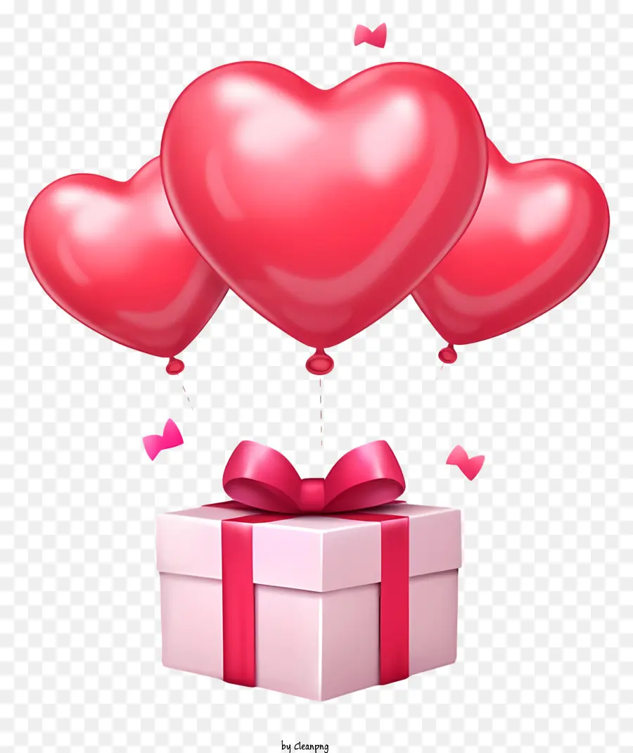 Estilo Isométrico，Valentine Gift Balloon PNG