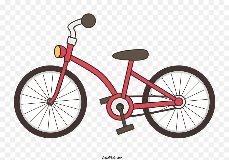 Bicicleta，Quadro Vermelho PNG