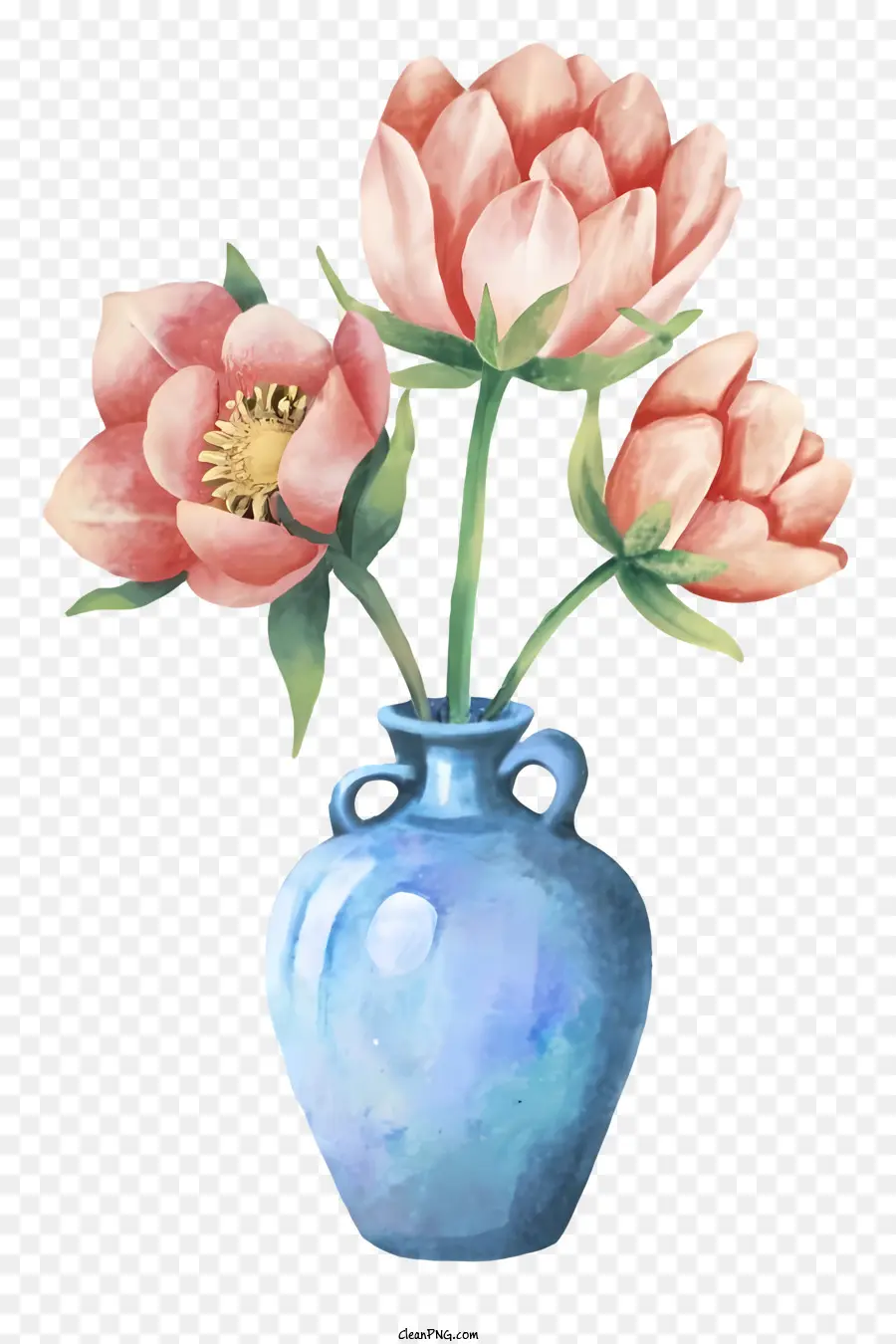 Desenho Animado，Flores Em Vaso PNG