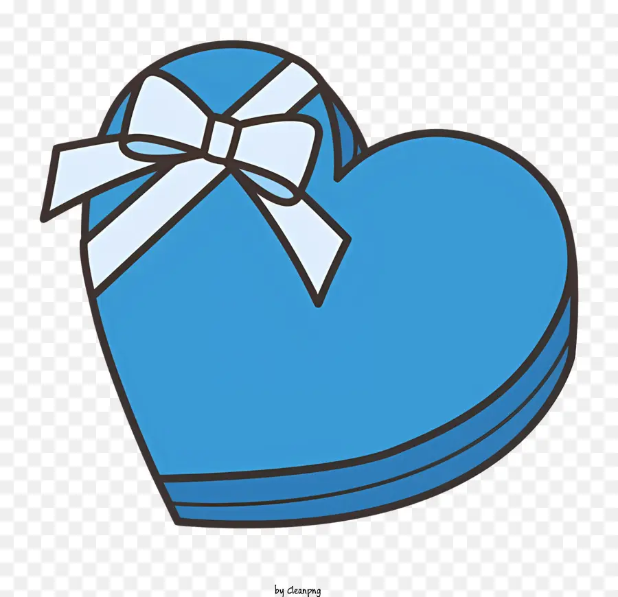 Coração Em Forma De Caixa，Papelão Azul PNG