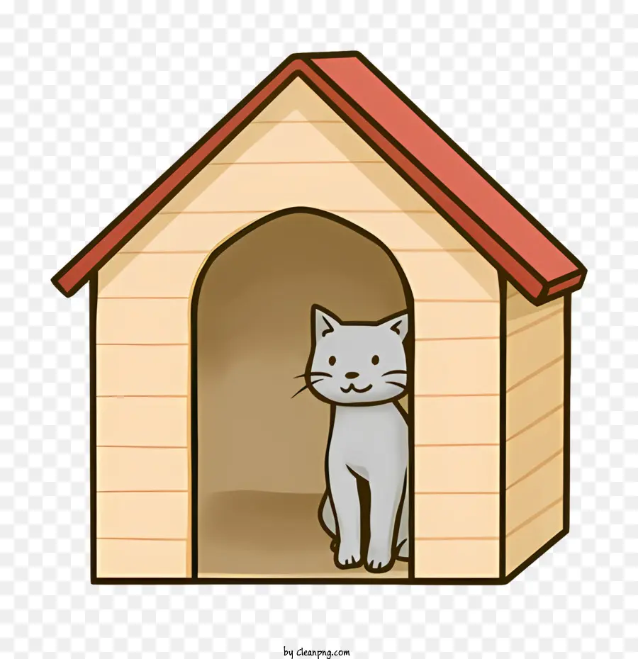 Gray Cat，Casa De Cachorro PNG