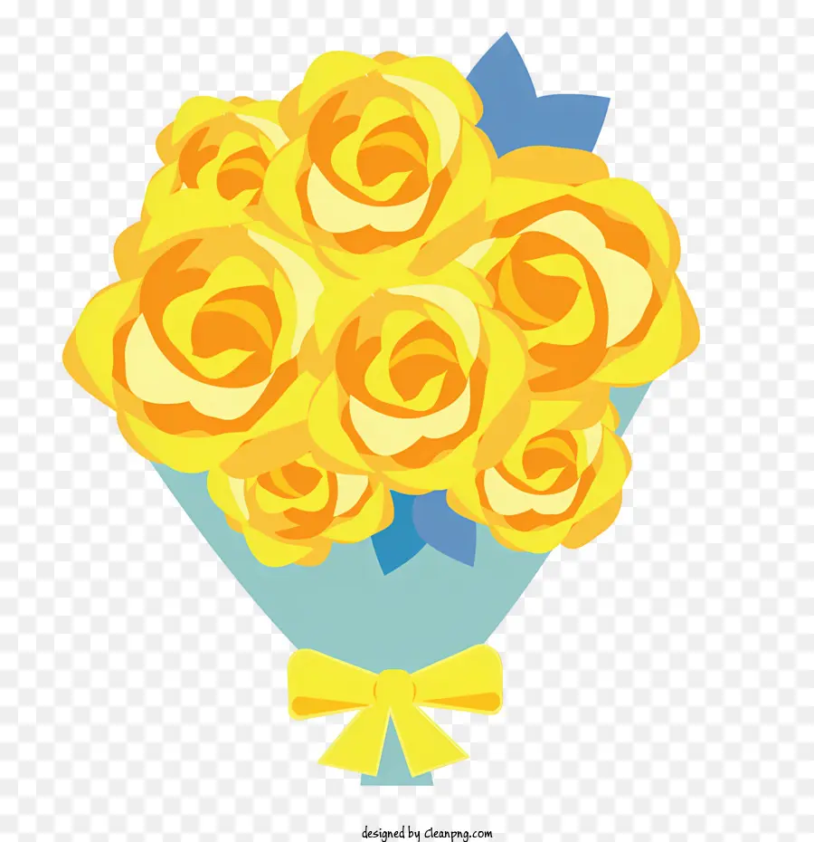 Buquê，Rosas Amarelas PNG