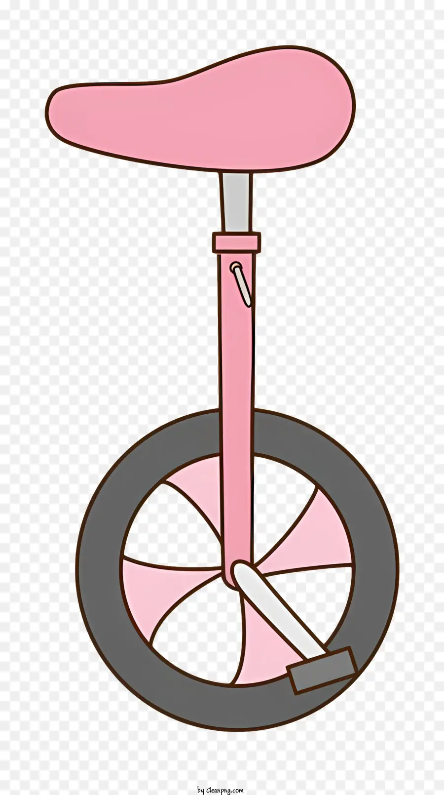 Bicicleta Rosa E Preto，Pequeno Pedal Na Roda Traseira PNG