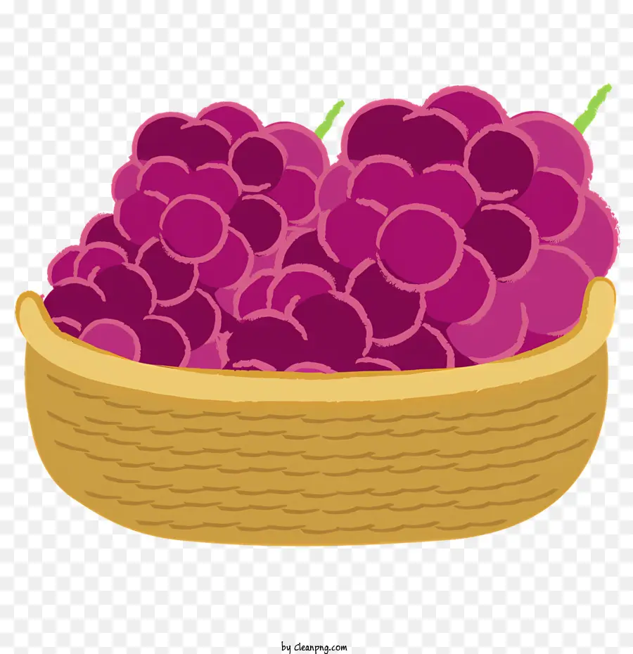 Uvas Roxas，Cesto De Uvas PNG