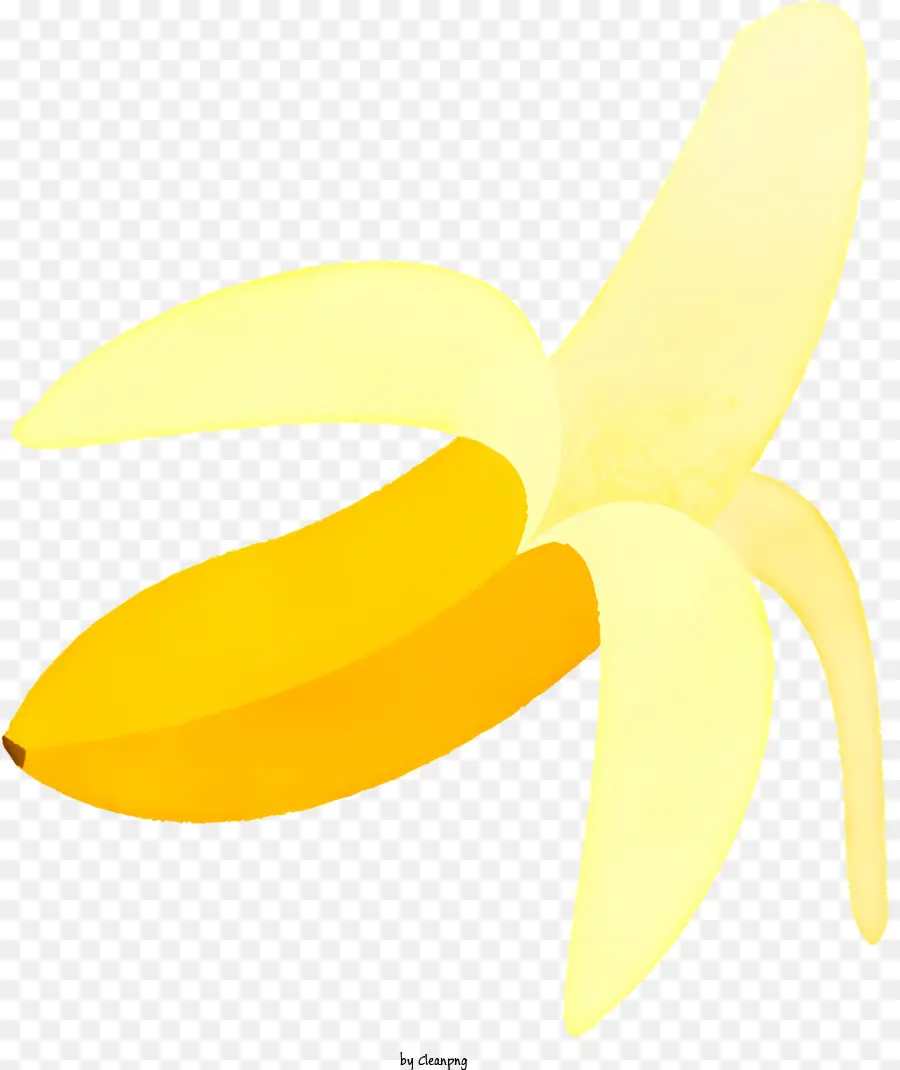 Banana Peel，Black Background PNG
