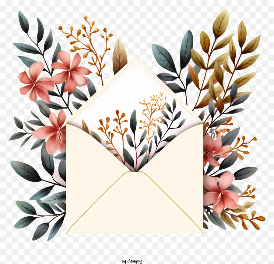 Envelope，Bouquet Of Flowers PNG