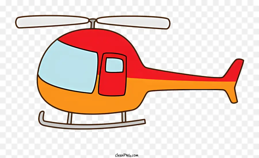 Helicóptero，Vermelho E Laranja PNG