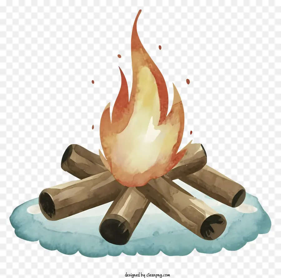 Cartoon，Campfire PNG