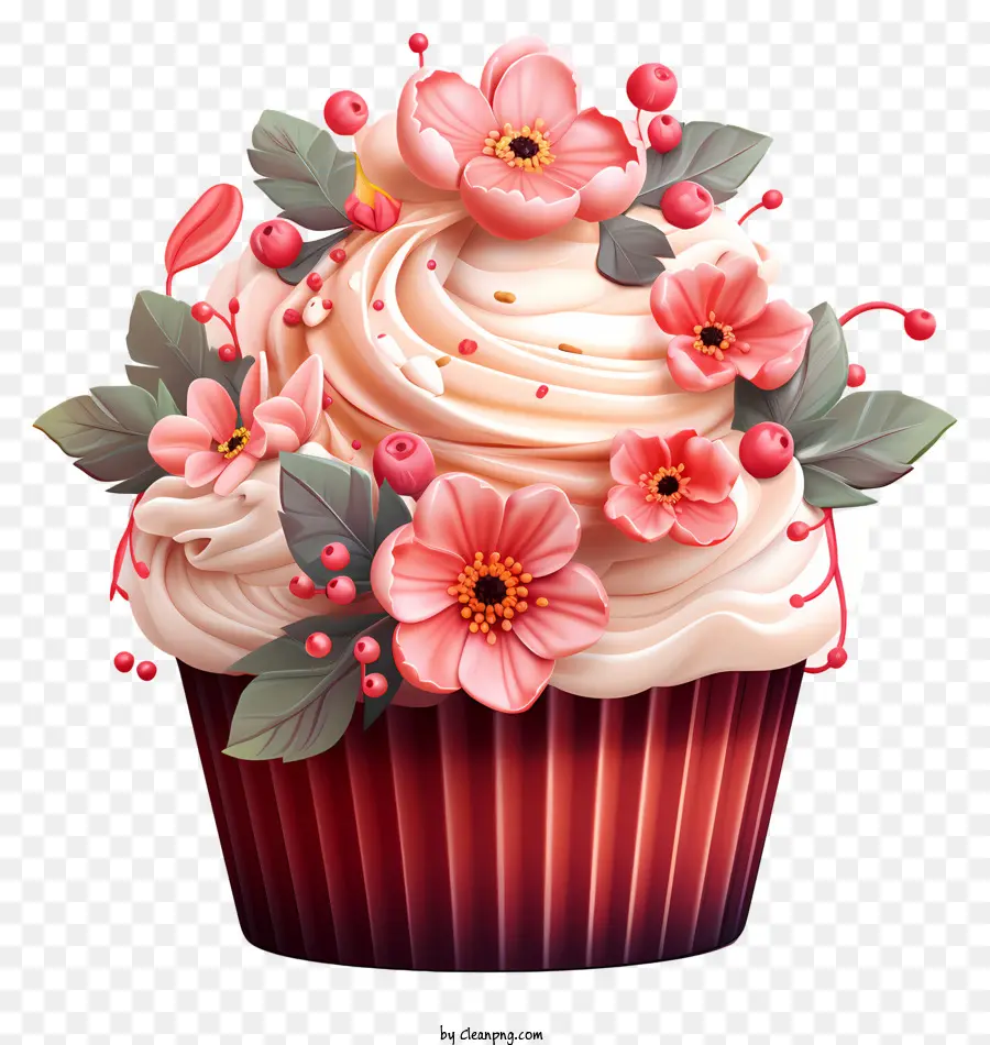 Cupcake，Cor De Rosa Cupcake PNG