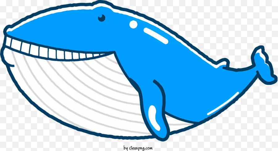 Cartoon Baleia Azul，Sorrindo Baleia PNG