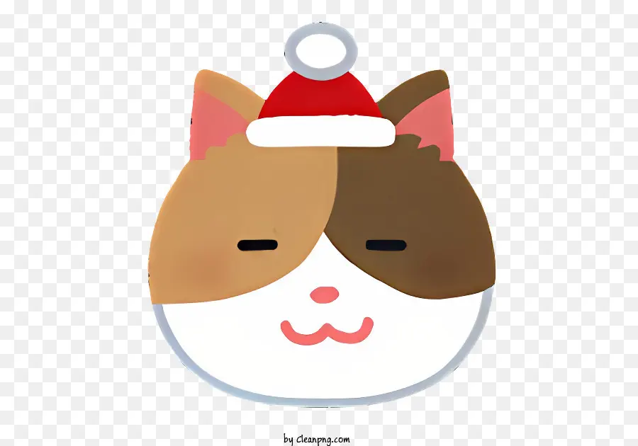 Natureza，Santa Hat Cat PNG