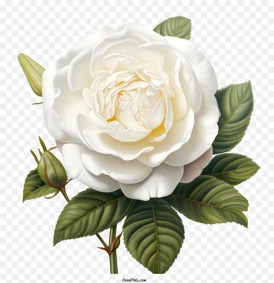 Flor Branca De Rosa，Rosa PNG