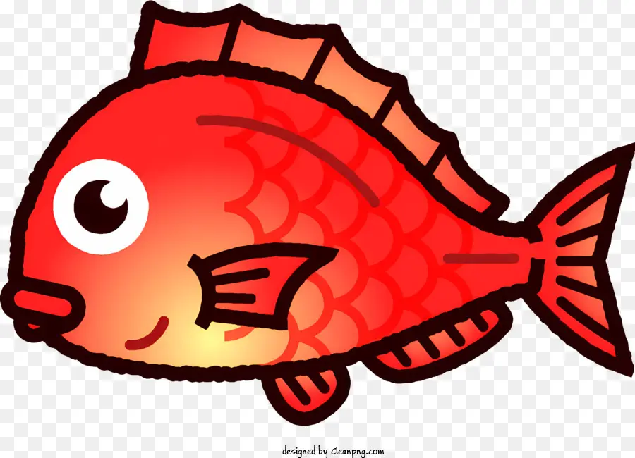 Peixe Vermelho，Olhos Grandes PNG