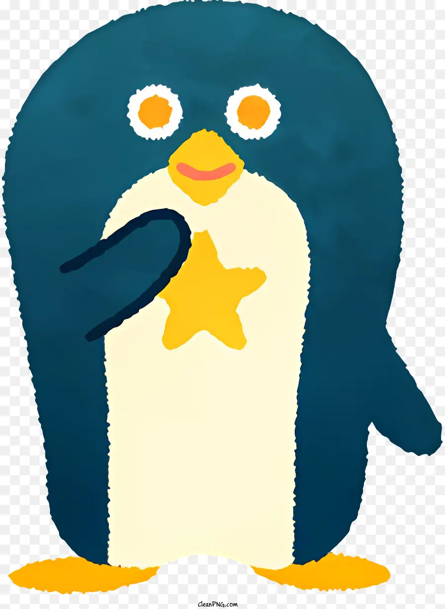 Personagem Pinguim，Terno Azul PNG