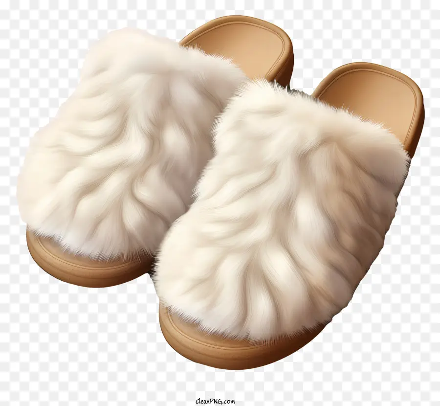 Chinelos De Inverno，Chinelos Peludos PNG