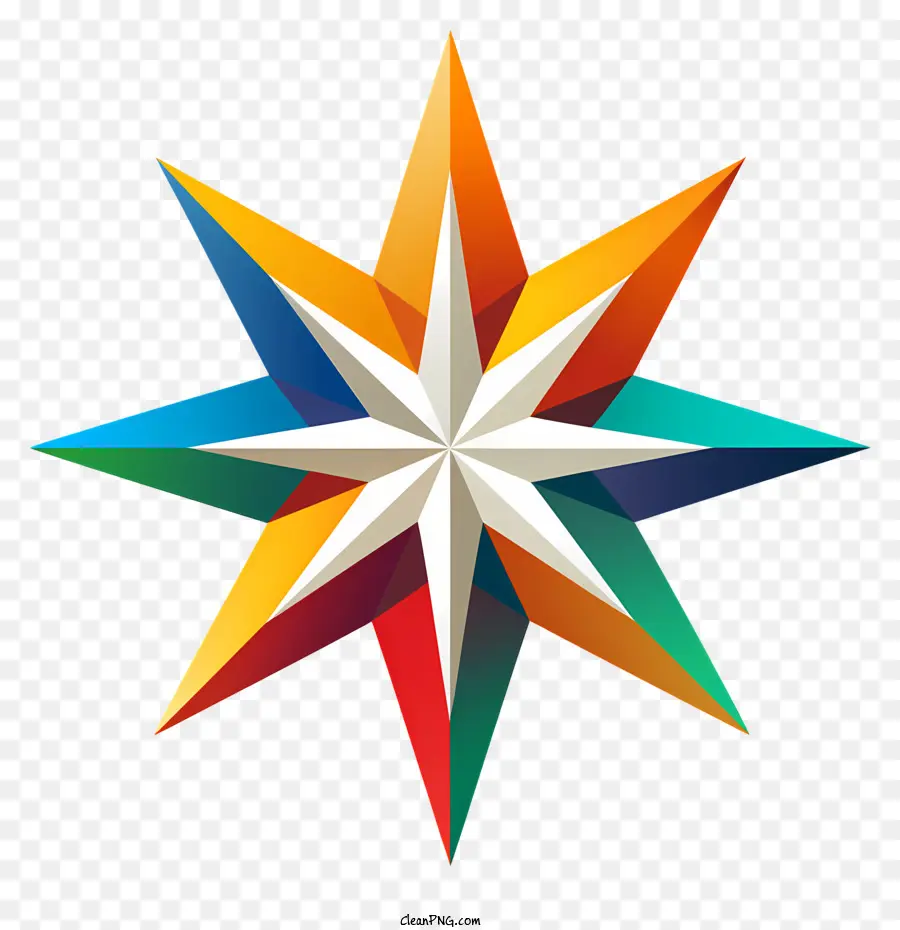 Epifania，Estrela Colorida PNG
