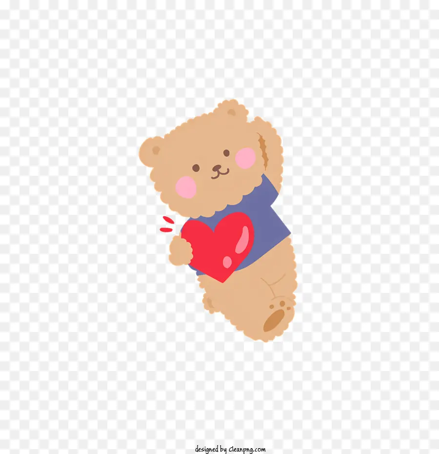 Desenho Animado Do Urso，Símbolo Do Coração PNG