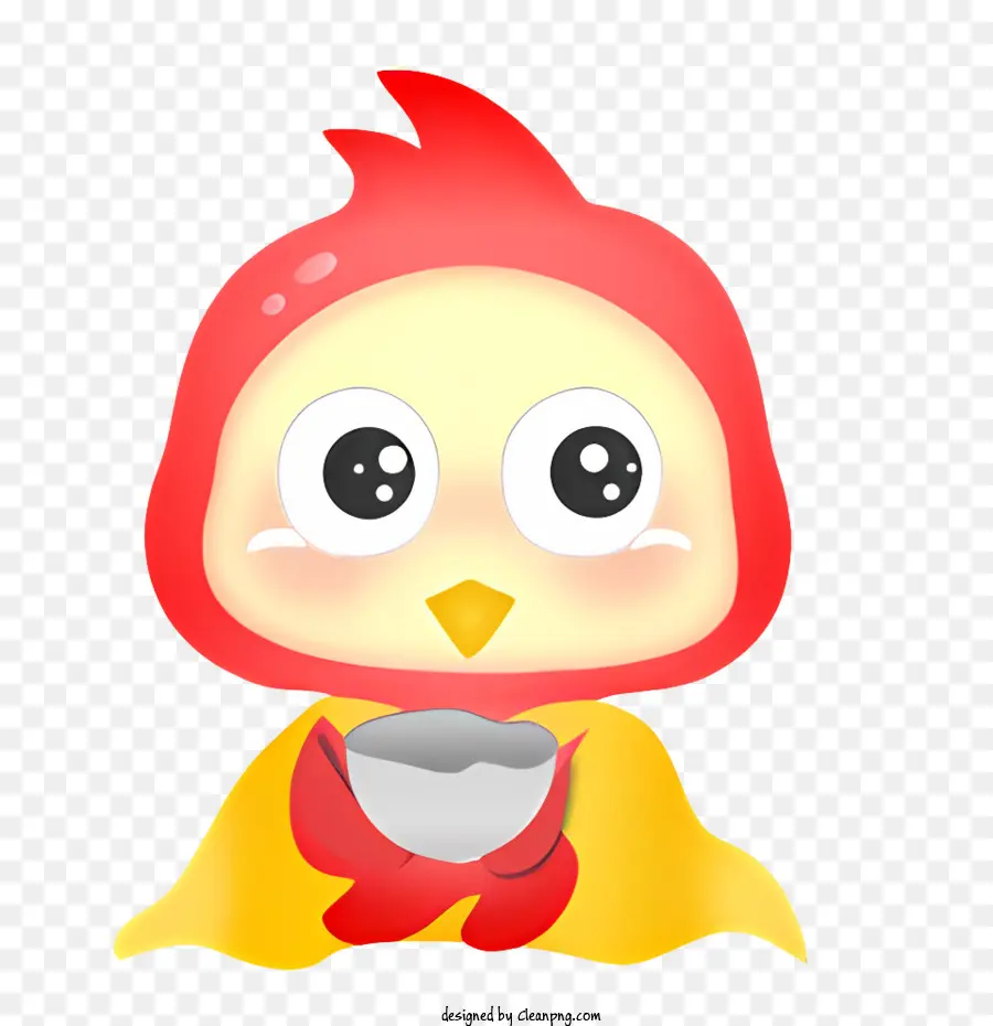 Frango Fofo，A Red Hat PNG