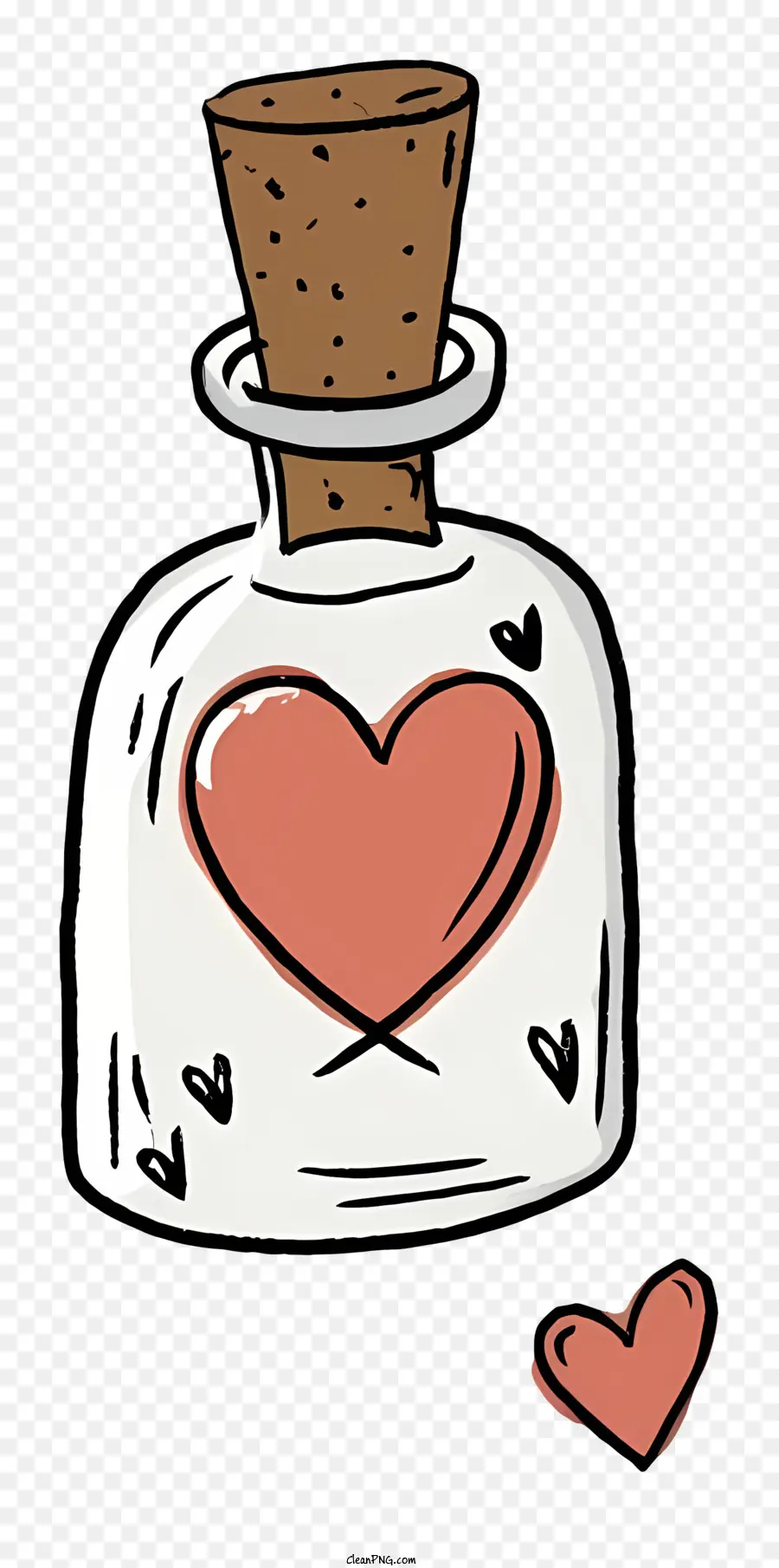 Cartoon，Bottle De Amor PNG