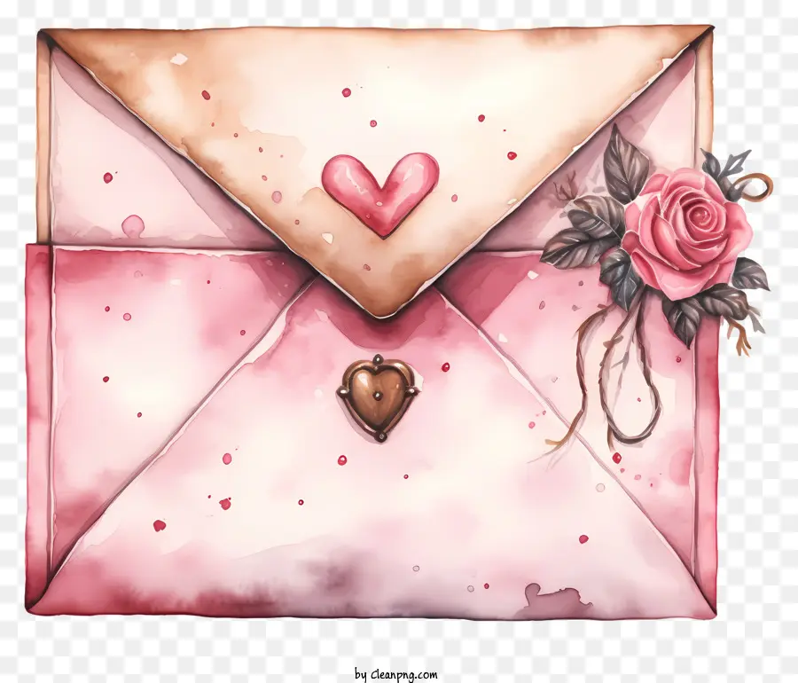 Envelope，Ilustração Em Aquarela PNG