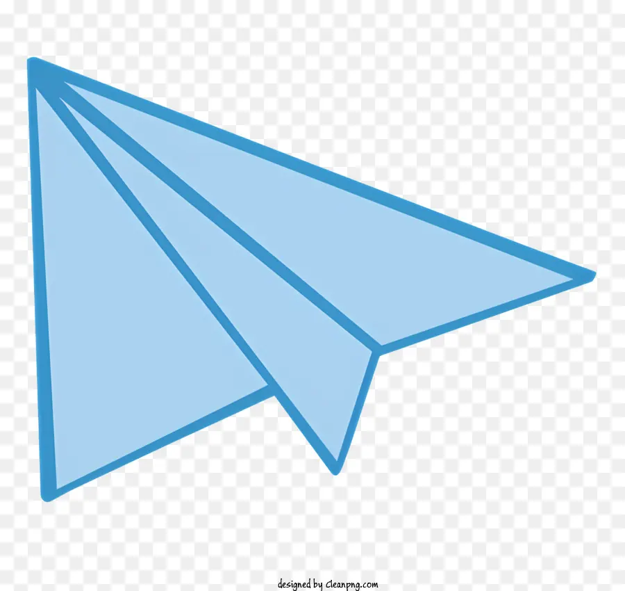 Paper Airplane，Esquema De Cores Azul PNG
