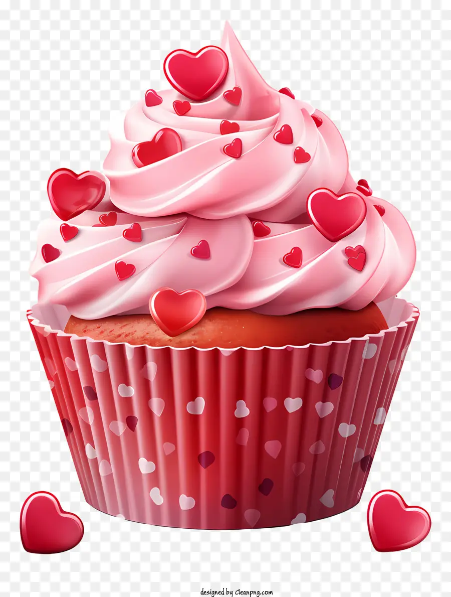 Cupcake，Glacê Vermelho PNG