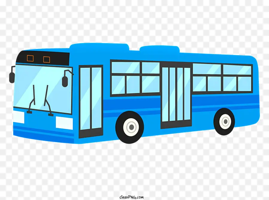 Blue Bus，O Número Da Placa PNG