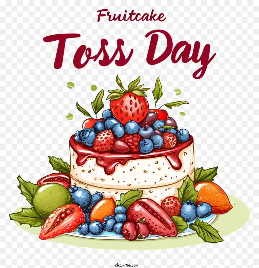 Bolo De Frutas De Atirar Dia，Tosserro De Bolo De Frutas PNG