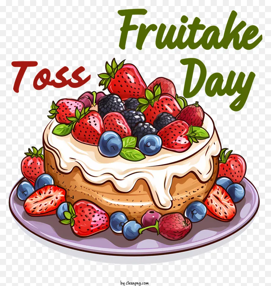 Bolo De Frutas De Atirar Dia，Cupcake PNG