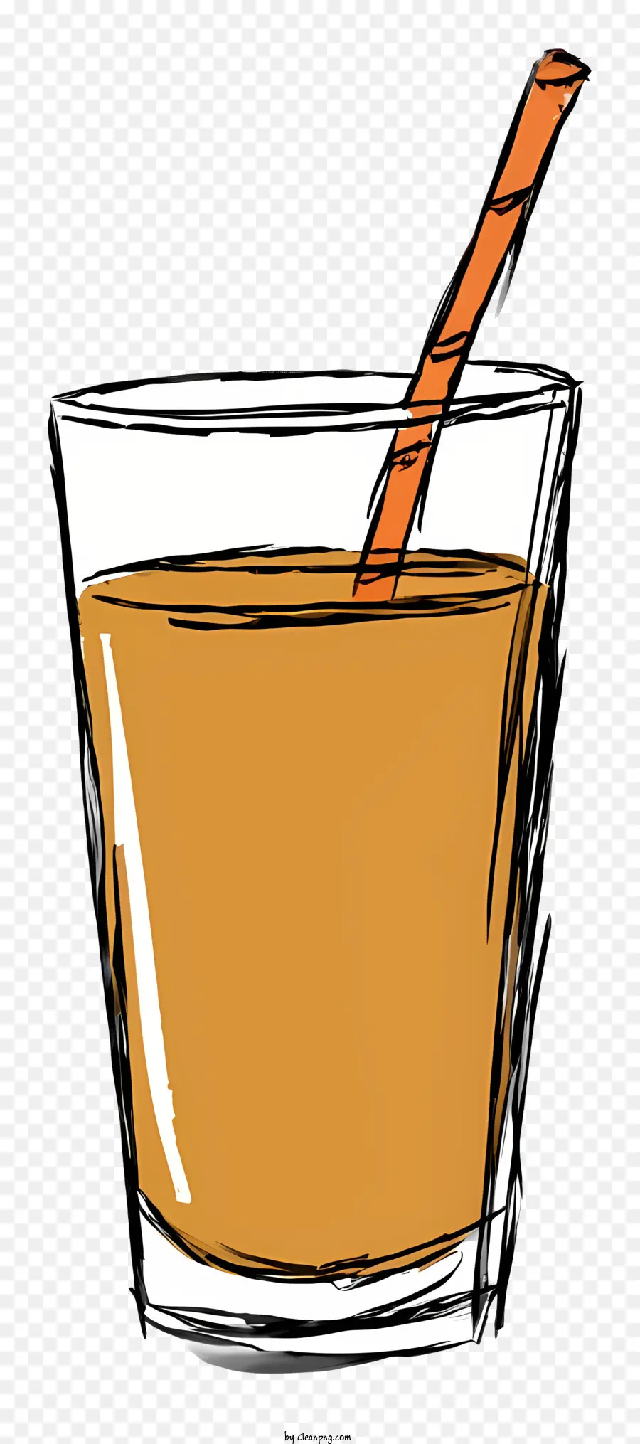 Cartoon，Orange Drink PNG