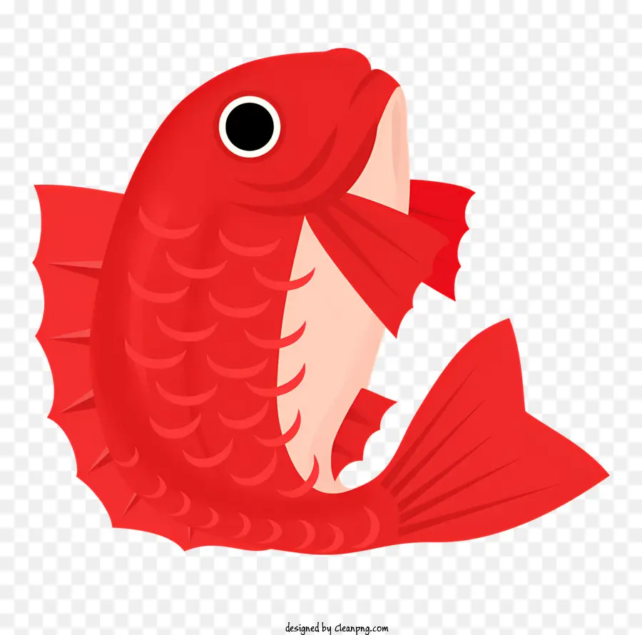 Peixe Vermelho，Peixe De Cauda Curva PNG