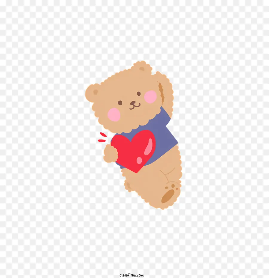 Desenho Animado Do Urso，Coração PNG