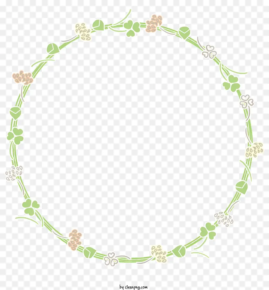 Flower Frame，Circular Quadro PNG
