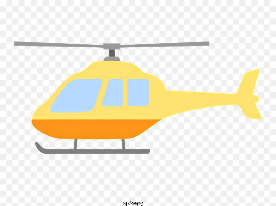 Amarelo Helicóptero，Ilustração De Helicópteros PNG