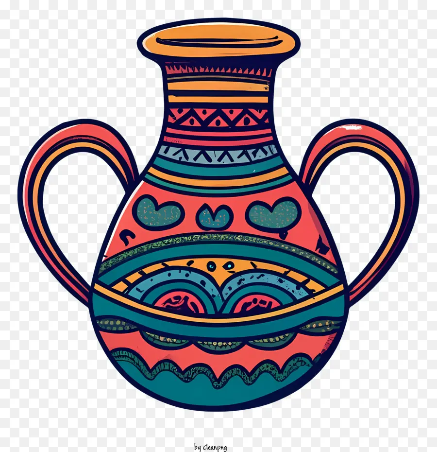 Cartoon，Vaso Ornamentado PNG