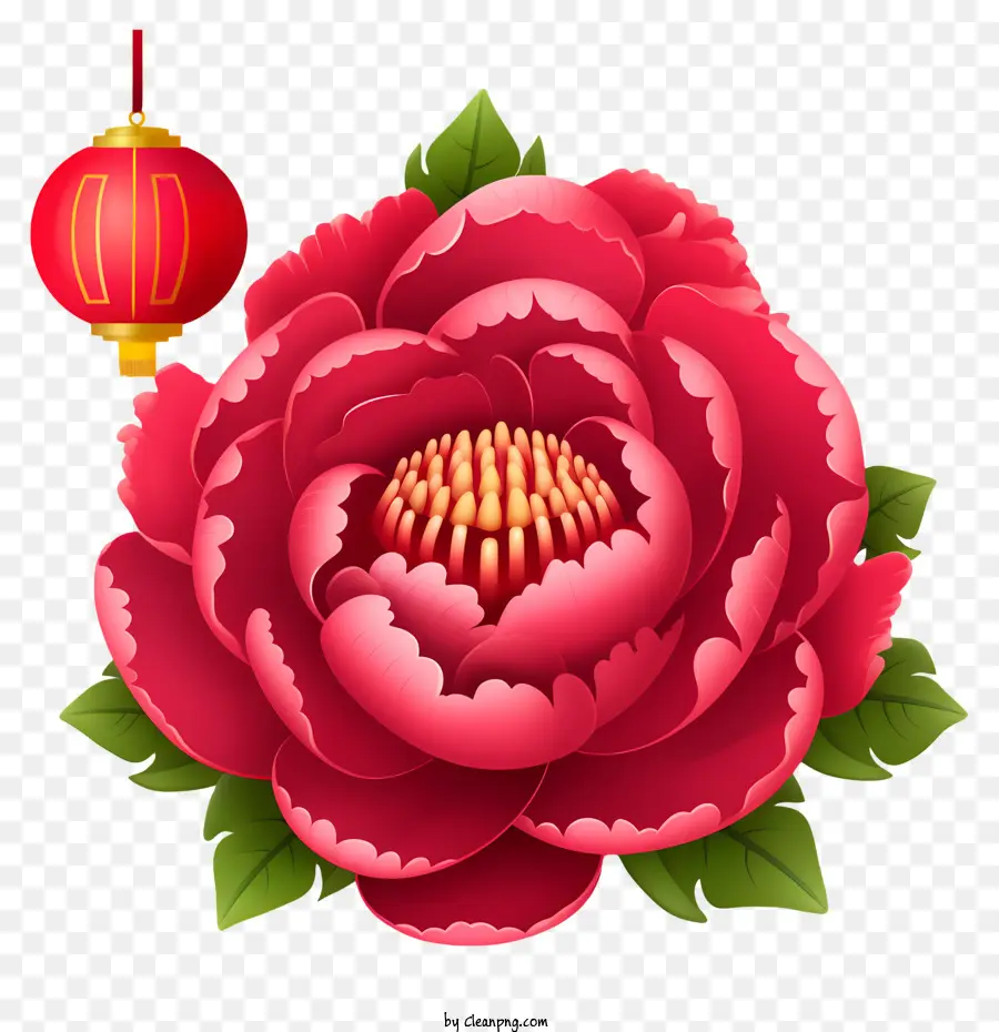 Ano Novo Chinês Emoji，Flor De Peônia PNG