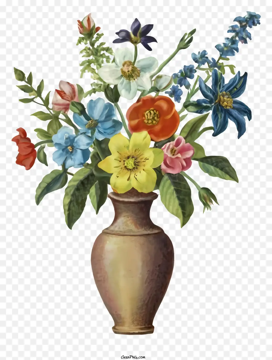 Desenho Animado，Vaso De Flores PNG